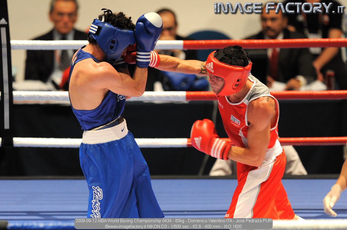 2009-09-12 AIBA World Boxing Championship 0434 - 60kg - Domenico Valentino ITA - Jose Pedraza PUR